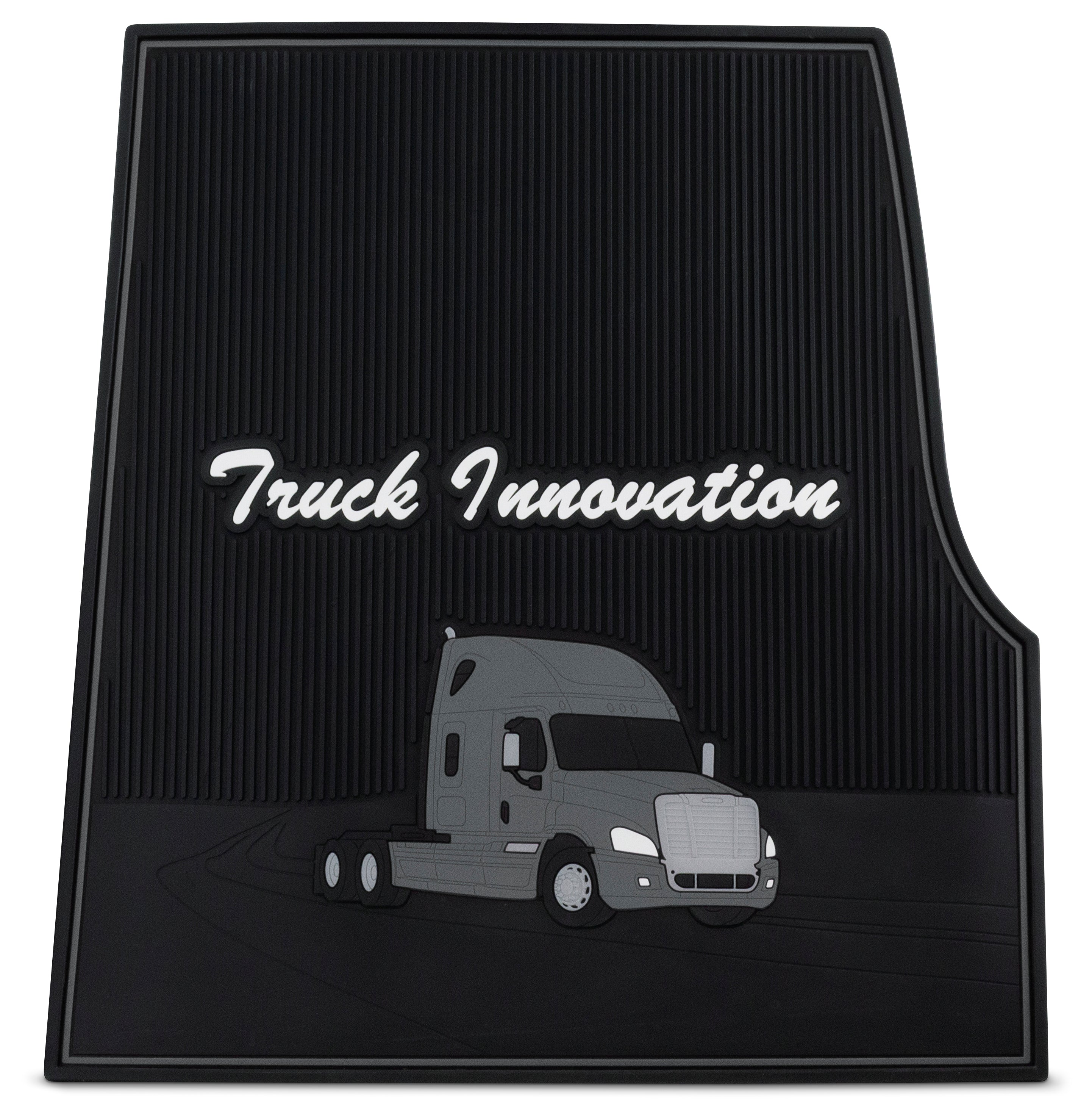Freightliner Cascadia & Coronado (0816) Black Ribbed Rubber Floor Mat
