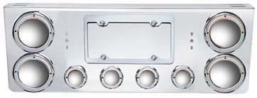 REAR CENTER PANEL W/ 4 – 4″ & 4- 2″ LIGHT HOLES