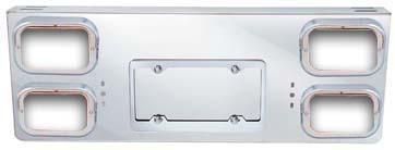 REAR CENTER PANEL W/ 4 – RECTANGULAR LIGHT HOLES