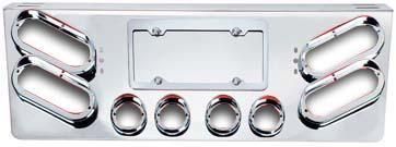 REAR CENTER PANEL W/ 4 – OVAL & 4 – 2″ LIGHT HOLES