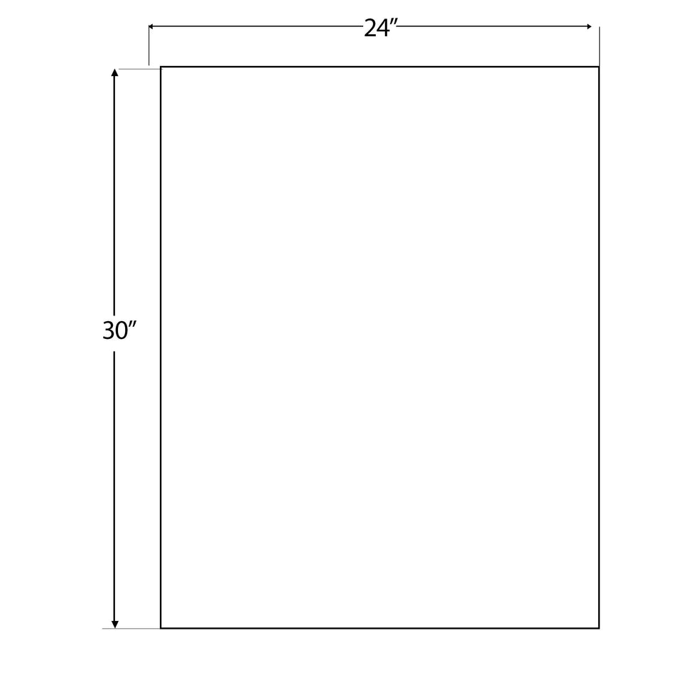 24″ x 30″ POLY MUD FLAP – WHITE