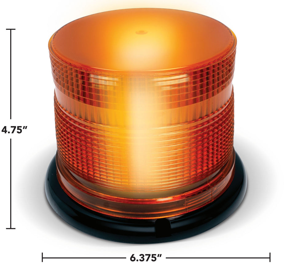 360° ROTATING SHORT BEACON – AMBER