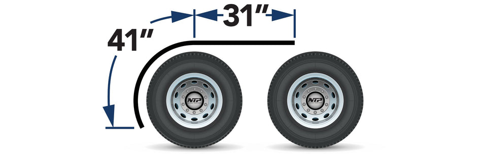 72″ SMOOTH HALF FENDERS 304 SS LOW FRONT ROLLED EDGE – 14 GAUGE