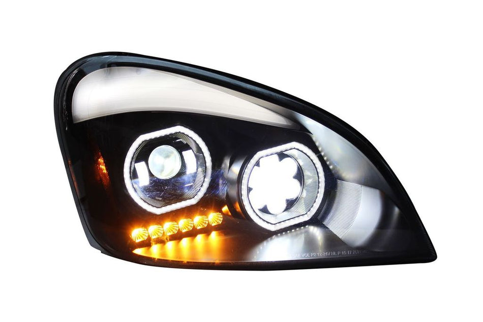 FREIGHTLINER CASCADIA 2008-17 LED HEADLIGHT BLACK (PASSENGER)