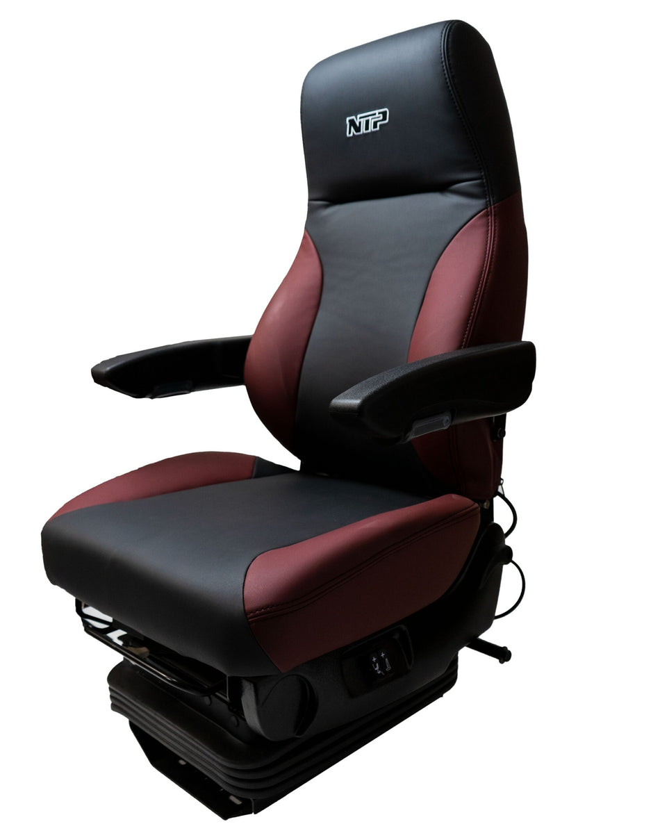 POWER SEAT W/ ARM RESTS- BLACK & MAROON