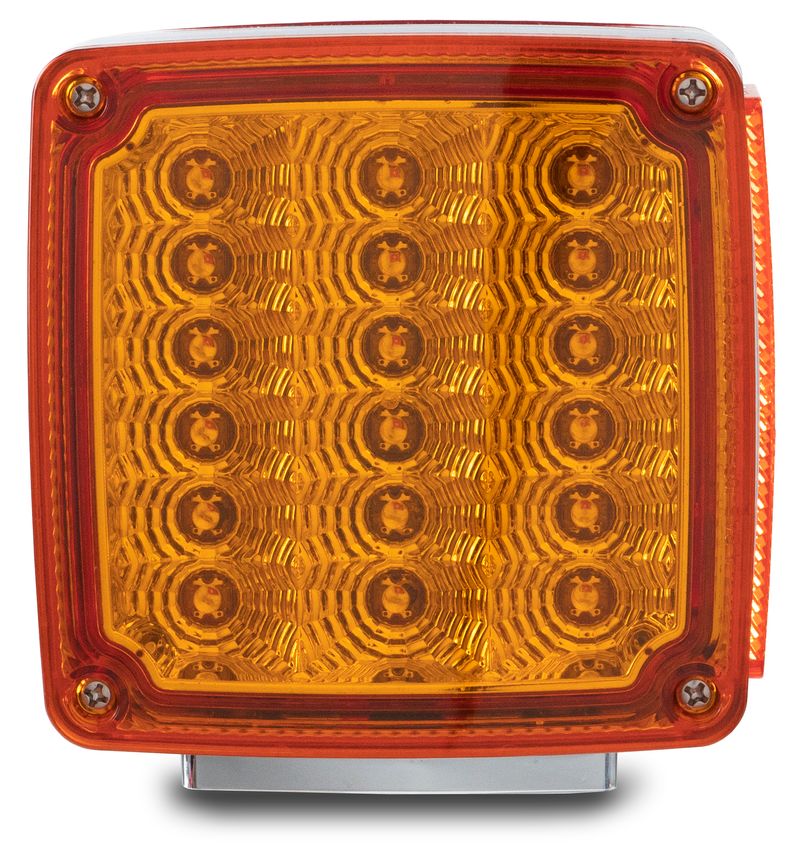 39 LED DOUBLE FACE TURN SIGNAL LIGHT DRIVER SIDE- AMBER/RED