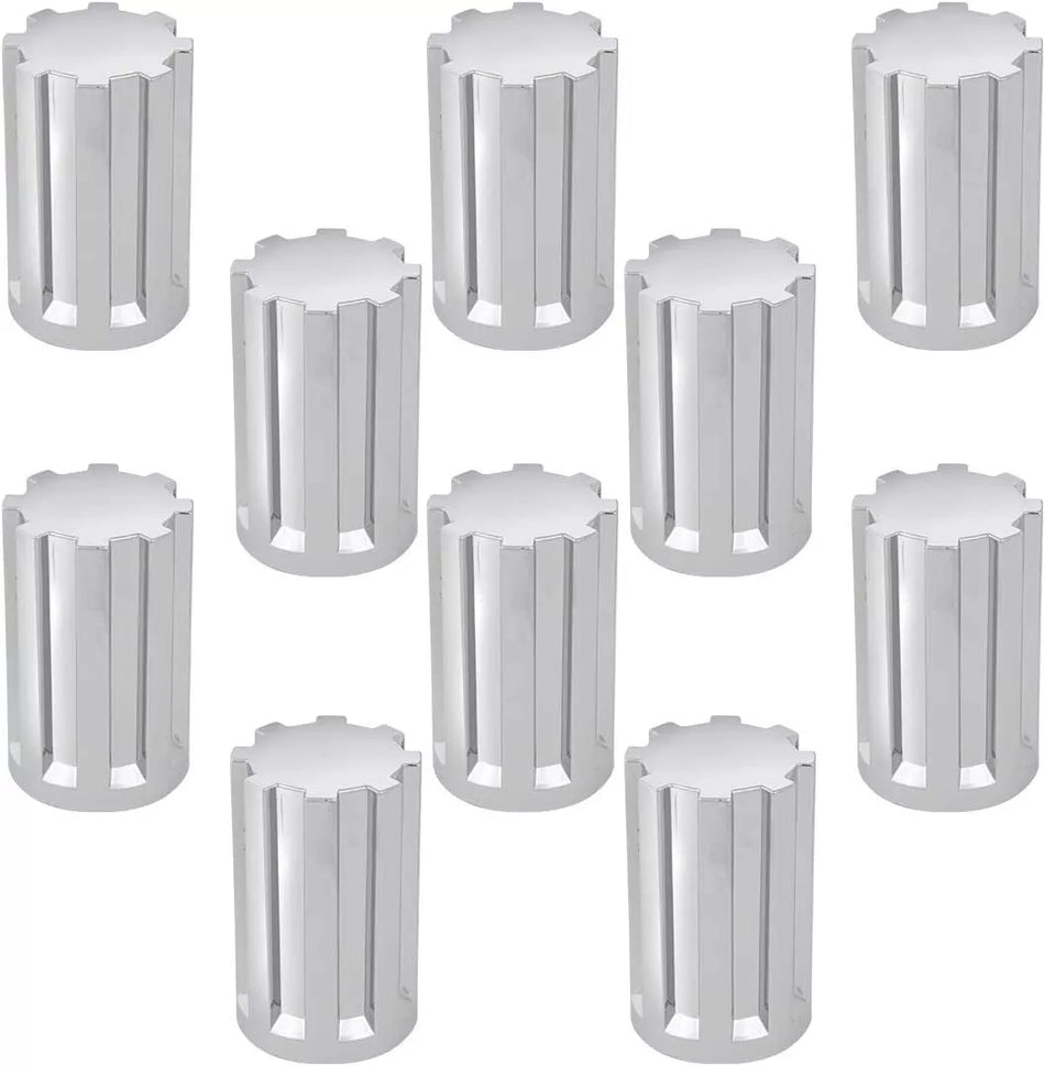 33 mm X 3-1/2 Inches Chrome Plastic Gear Push-On Nut