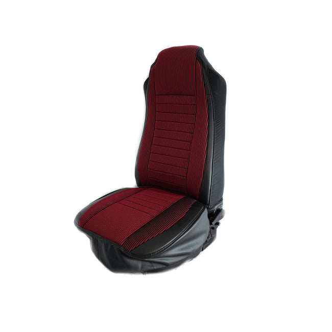 Semi Truck Universal Seat Cover Red Micro Suede