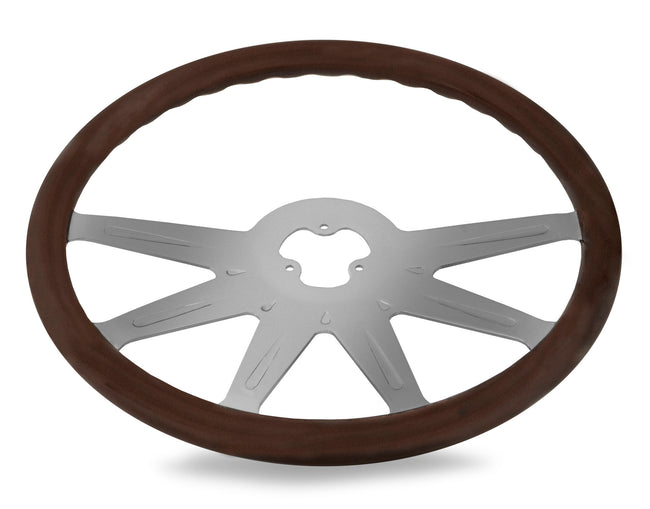 18” Wood Steering Wheel with Stellar Spoke Style