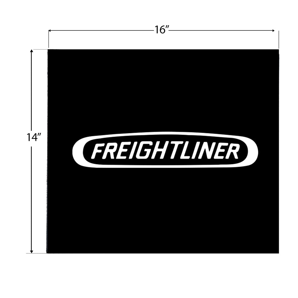 16″ x 14″ FREIGHTLINER LOGO MUD FLAP – WHITE