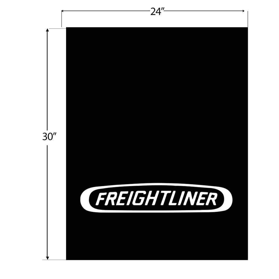 24″ x 30″ FREIGHTLINER LOGO MUD FLAP – WHITE