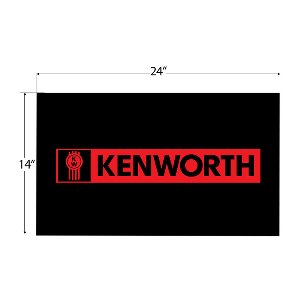 24″ x 14″ KENWORTH LOGO MUD FLAP – RED