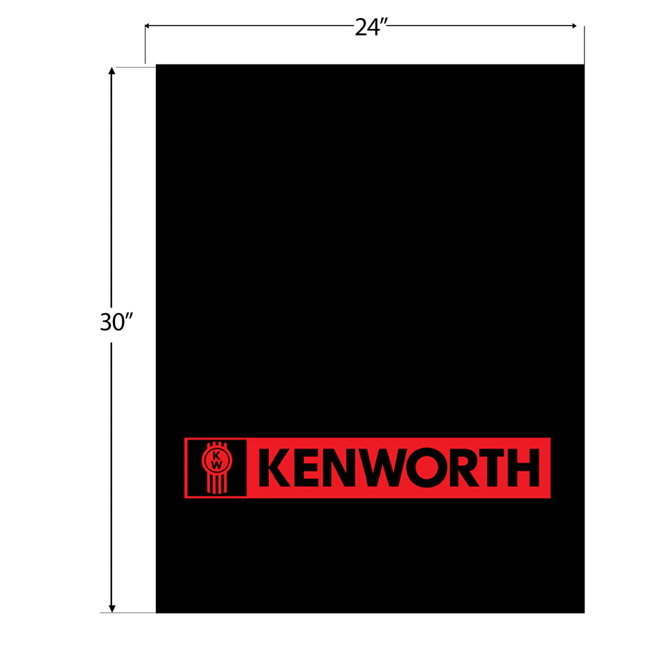 24″ x 30″ KENWORTH LOGO MUD FLAP – RED