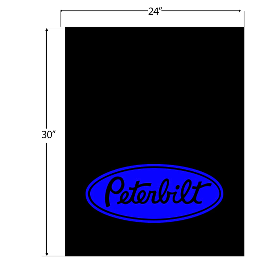 24″ x 30″ PETERBILT LOGO MUD FLAP – BLUE