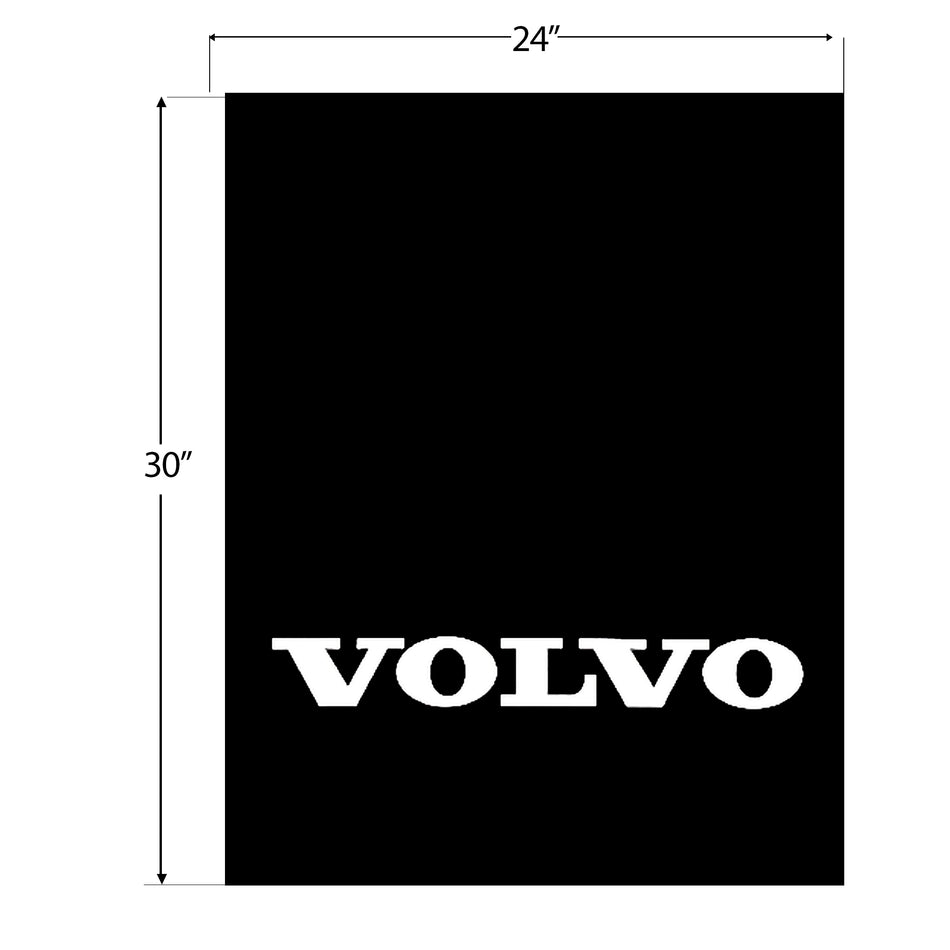 24″ x 30″ VOLVO LOGO MUD FLAP – WHITE