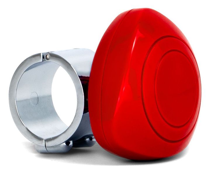 PLASTIC STEERING WHEEL SPINNER KNOB – RED